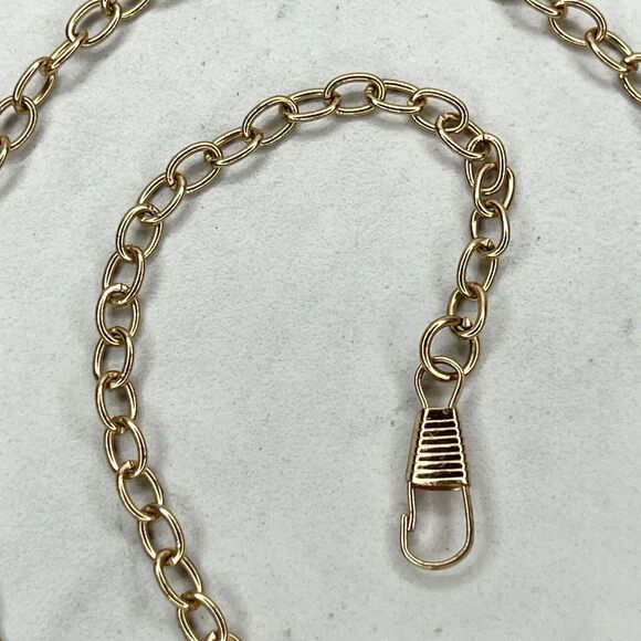 Gold Tone Chain Purse Strap Replacement Crossbody Shoulder Handbag 46" ✨ - Picture 12 of 12